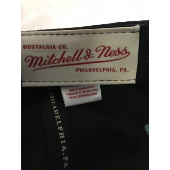 Vintage San‎ Antonio Spurs Flat Bill SnapBack Hat Mitchell Ness Hardwood Classic - Picture 6 of 9